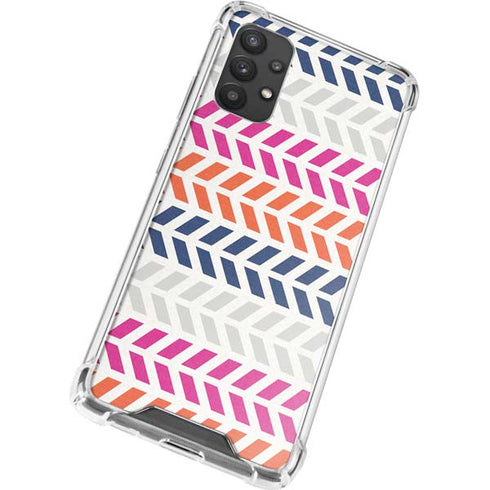 Striped Chevron Galaxy A32 5G Clear Case