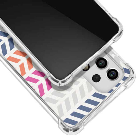 Striped Chevron Galaxy A53 5G Clear Case