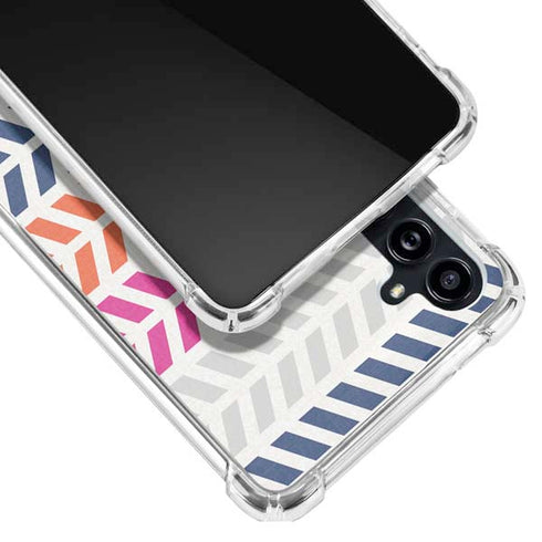 Striped Chevron Galaxy A54 5G Clear Case