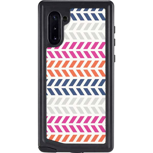Striped Chevron Galaxy Note 10 Waterproof Case