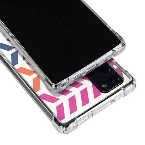 Striped Chevron Galaxy Note20 5G Clear Case