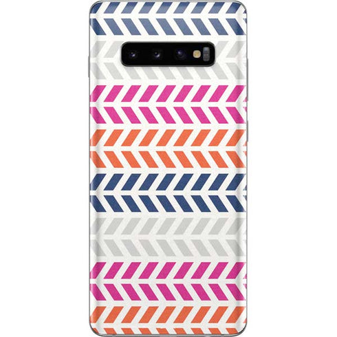 Striped Chevron Galaxy S10 Plus Skin