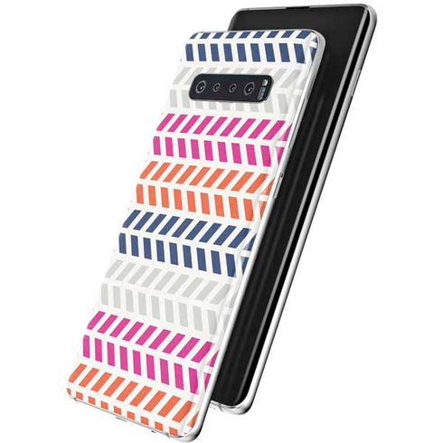 Striped Chevron Galaxy S10 Plus Skin