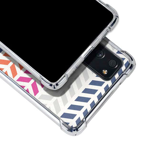 Striped Chevron Galaxy S20 FE Clear Case