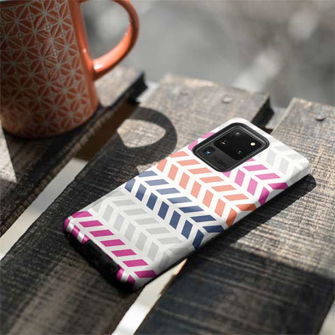 Striped Chevron Galaxy S20 Ultra 5G Pro Case