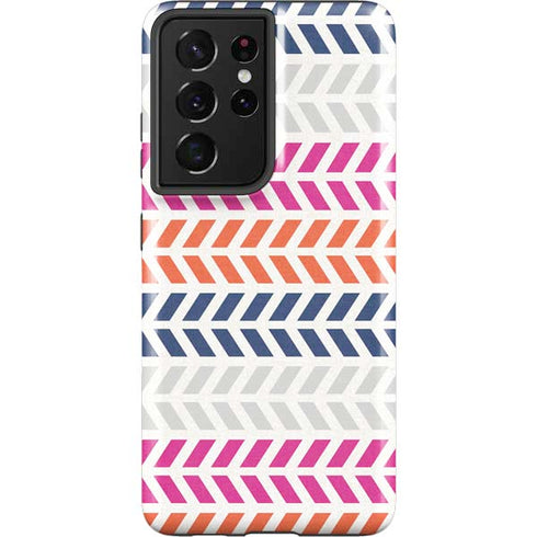 Striped Chevron Galaxy S21 Ultra 5G Pro Case