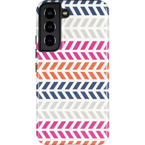 Striped Chevron Galaxy S22 Pro Case