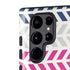 Striped Chevron Galaxy S22 Ultra Pro Case