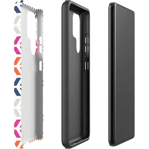 Striped Chevron Galaxy S22 Ultra Pro Case