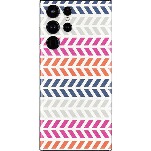 Striped Chevron Galaxy S22 Ultra Skin