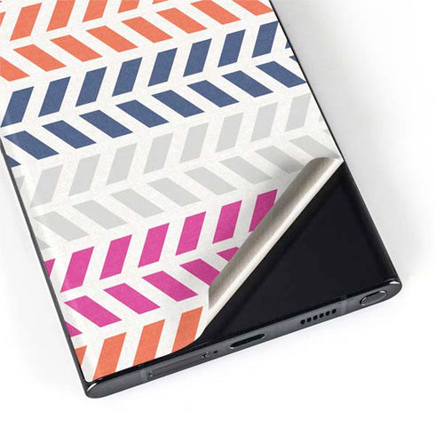 Striped Chevron Galaxy S22 Ultra Skin