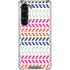 Striped Chevron Galaxy S23 Clear Case
