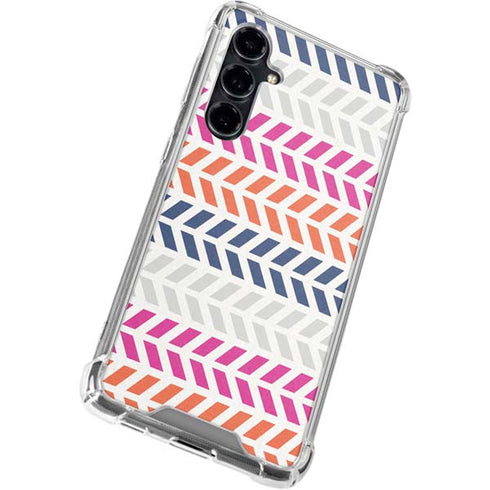 Striped Chevron Galaxy S23 FE Clear Case