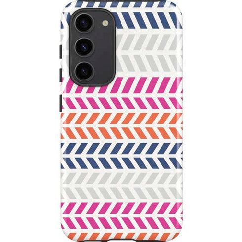 Striped Chevron Galaxy S23 Plus Pro Case