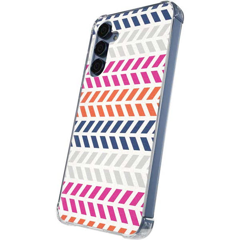 Striped Chevron Galaxy S24 Clear Case
