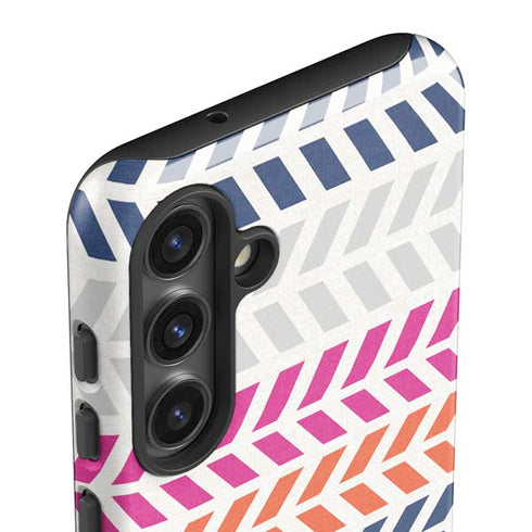 Striped Chevron Galaxy S24 Impact Case