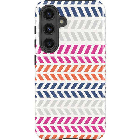 Striped Chevron Galaxy S24 Plus Impact Case