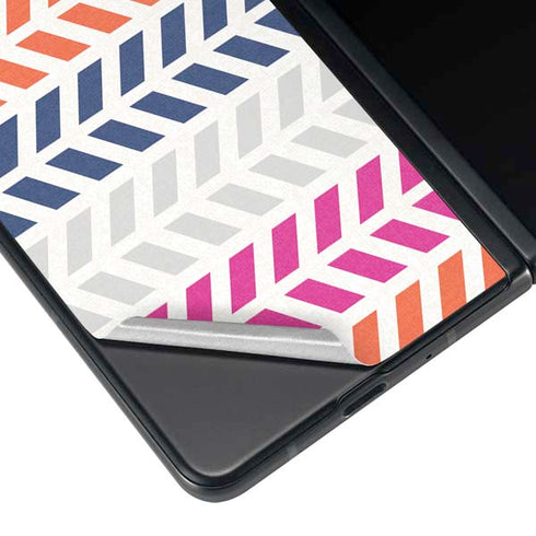 Striped Chevron Galaxy Z Fold3 5G Skin