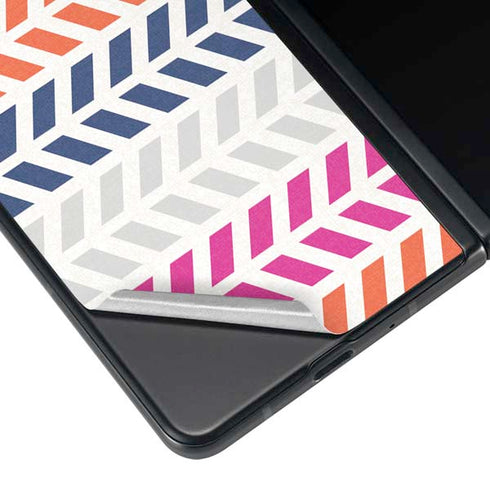 Striped Chevron Galaxy Z Fold4 5G Skin