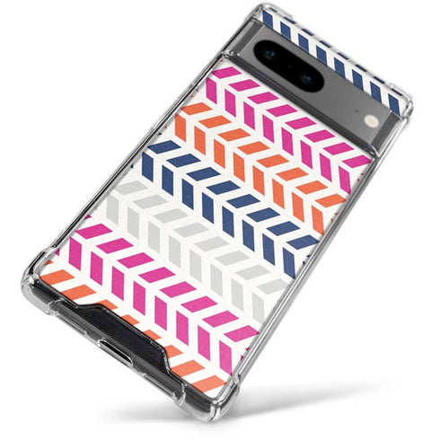 Striped Chevron Google Pixel 8 Clear Case