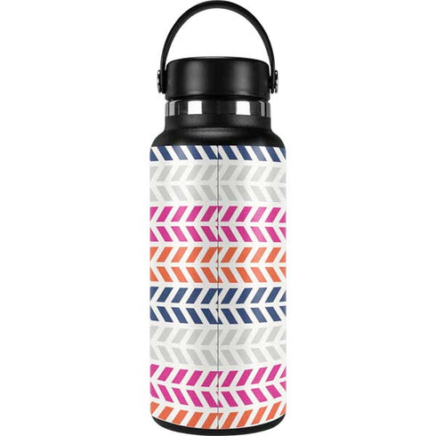 Striped Chevron Hydro Flask 32oz Wide Mouth Skin