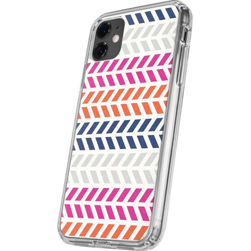 Striped Chevron iPhone 11 Clear Case