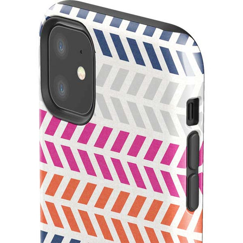 Striped Chevron iPhone 11 Impact Case