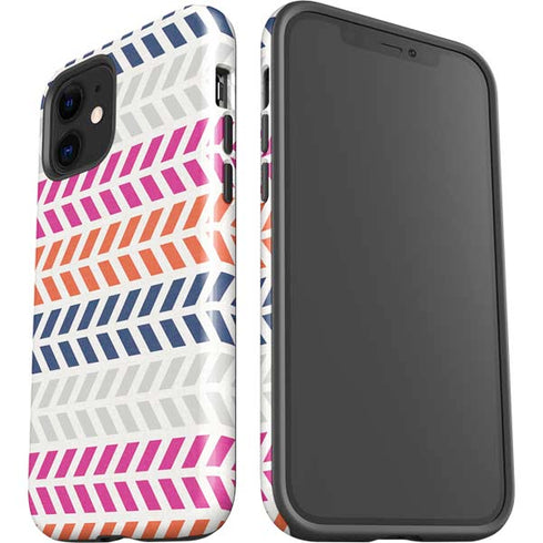 Striped Chevron iPhone 12 Impact Case