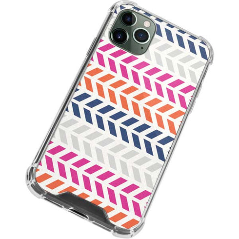 Striped Chevron iPhone 12 Pro Max Clear Case