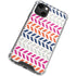 Striped Chevron iPhone 14 Plus Clear Case