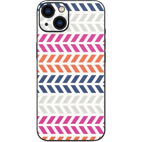 Striped Chevron iPhone 15 Plus Skin