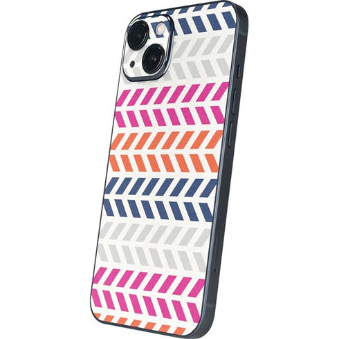 Striped Chevron iPhone 15 Plus Skin