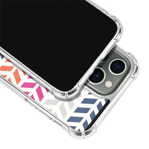 Striped Chevron iPhone 15 Pro Clear Case