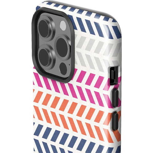 Striped Chevron iPhone 14 Pro Impact Case