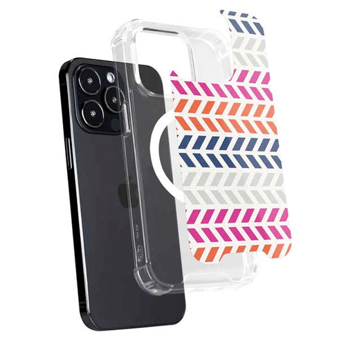 Striped Chevron iPhone 14 Pro Max MagSafe Case
