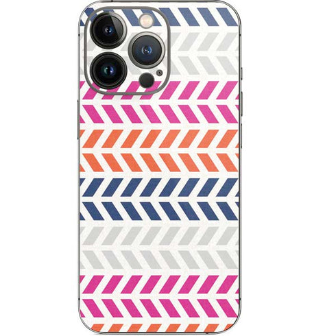 Striped Chevron iPhone 14 Pro Skin