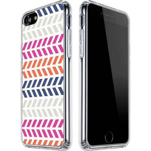 Striped Chevron iPhone SE (2nd & 3rd Gen) Clear Case