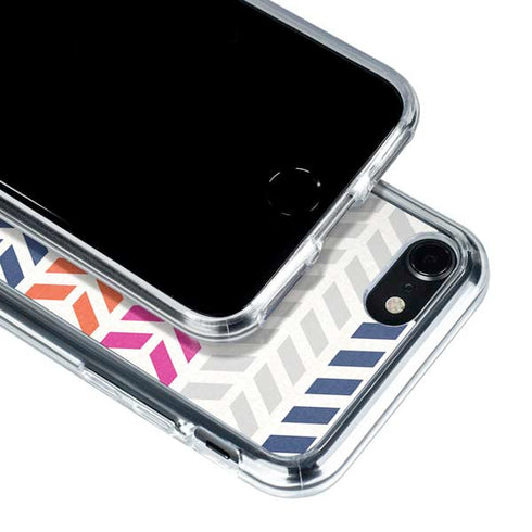 Striped Chevron iPhone SE (2nd & 3rd Gen) Clear Case