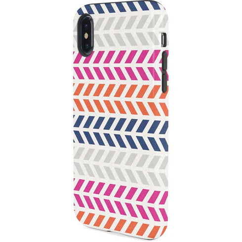 Striped Chevron iPhone X Pro Case