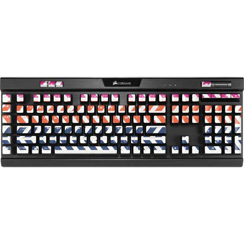 Striped Chevron K95 RGB PLATINUM Mechanical Gaming Keyboard Skin