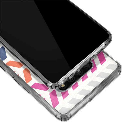 Striped Chevron LG Stylo 6 Clear Case