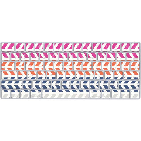 Striped Chevron Magic Keyboard Skin