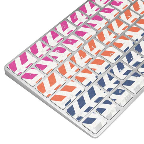 Striped Chevron Magic Keyboard Skin