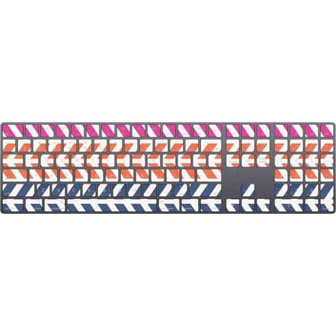 Striped Chevron Magic Keyboard with Numeric Keypad Skin