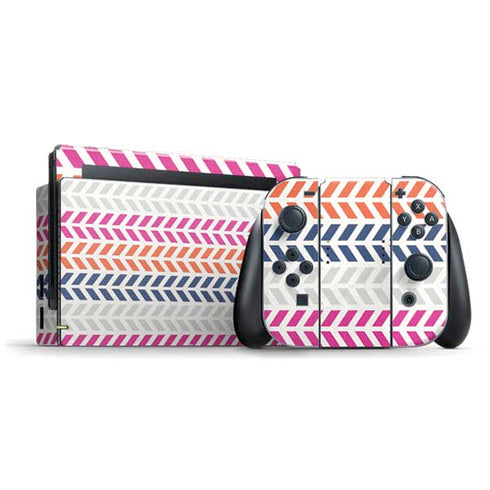 Striped Chevron Nintendo Switch Bundle Skin