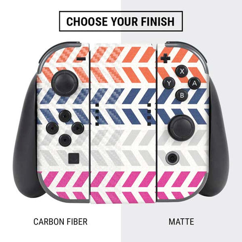 Striped Chevron Nintendo Switch Bundle Skin
