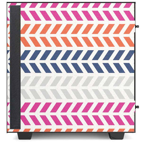 Striped Chevron NZXT H510 Compact ATX Mid-Tower Case Skin