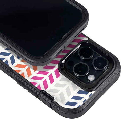Striped Chevron Otterbox Defender iPhone Skin