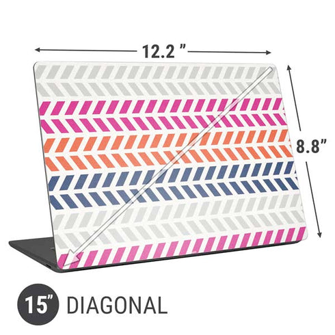Striped Chevron Universal Laptop 15in (12.2 x 8.8in) Skin