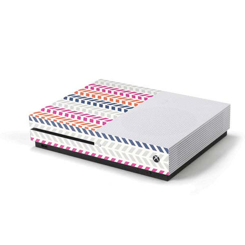 Striped Chevron Xbox One S Console Skin